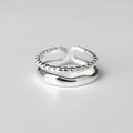 Proseller (Silver925) Double line ring (13173461A)