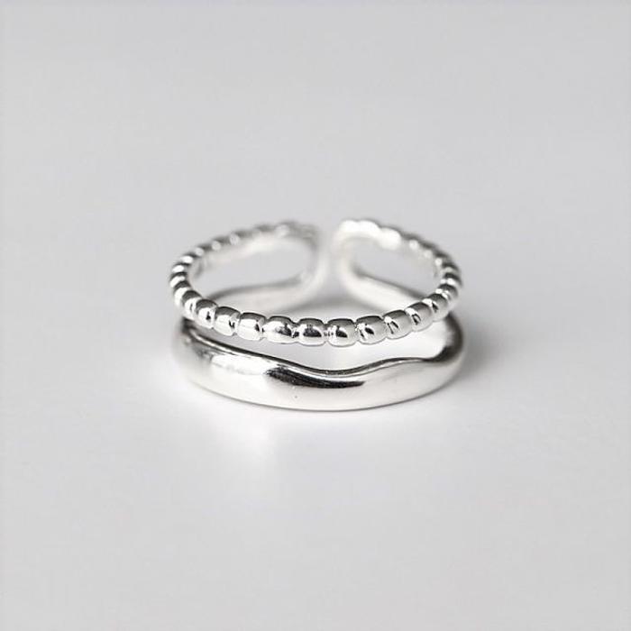 Proseller (Silver925) Double line ring (13173461A)