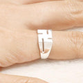 Proseller Passed Exam Buddhism Manja Silver Ring (16x16mm) (13173505A)