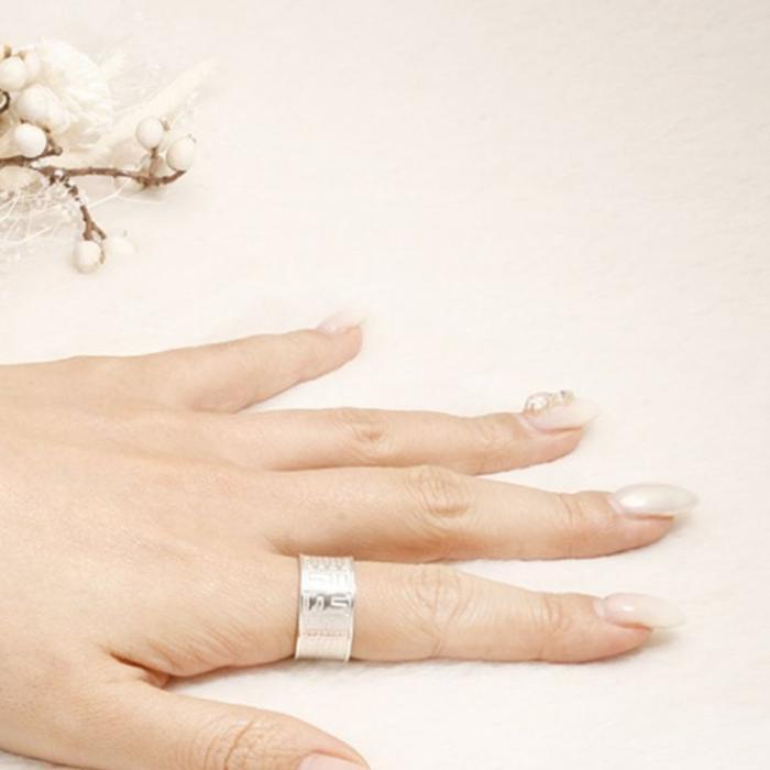 ProSeller Buddhist Silver Ring for Good Fortune (13173515A)