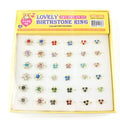 Lovely Birthstone Cubic Ring (36 pcs) Z20 (13173541A)