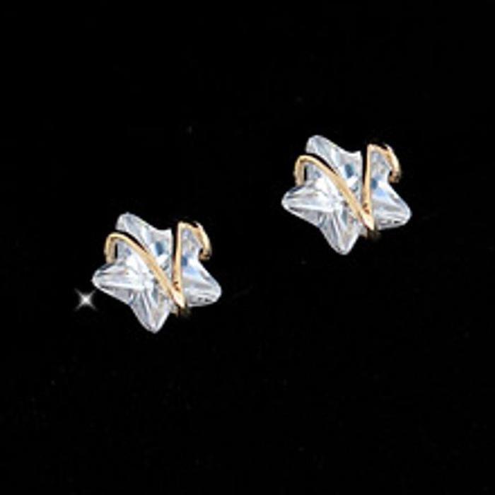 Pro Seller Individual Sale 10K Gold Young Star Earrings (13173630A)