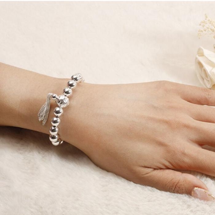 Mansaryung Buddhist Om Silver Bracelet (Made in Korea) 13173917A
