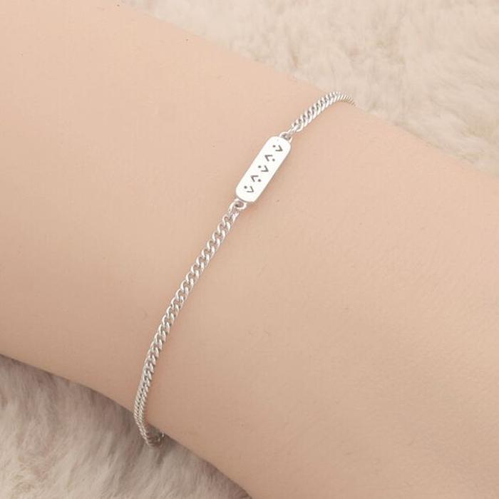 Silver bracelet (16cm+0.59in) (13173925A)