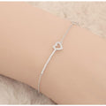 HEART Silver Bracelet (17cm+3cm) 13173926A