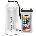 Waterproof backpack + phone waterproof case for beach and swimming pool PVC bag (17234740A)