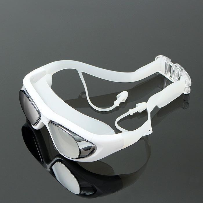 Hwa White Multicoating Swimming Goggle Earplug Set (17234744A)