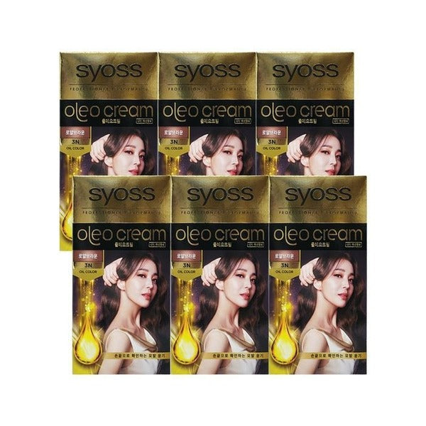 KatyAlphaShopping SiOS Oleo Gold Label New Hair Cover Dye [RoyalBrown- 3N] 6PC S