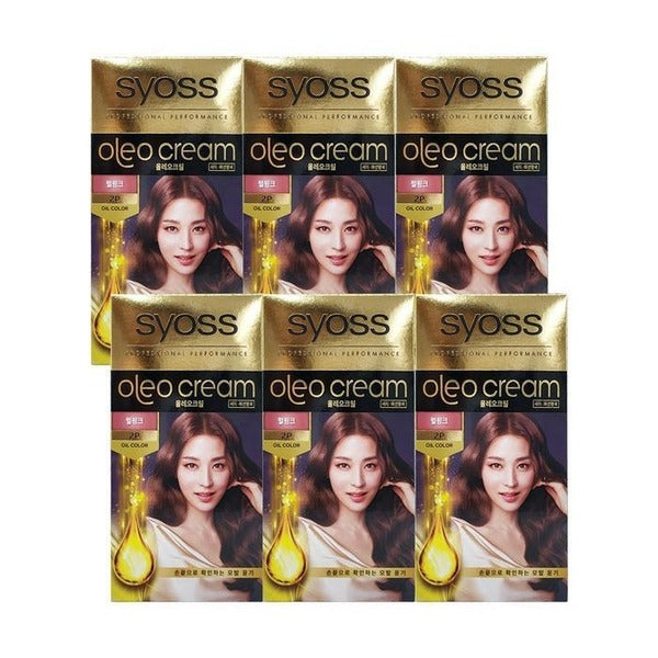 KatyAlphaShopping Siyos Oléo Gold Label NewHairCover Dye (PuffPink2-P) Original 6 Pieces Ss