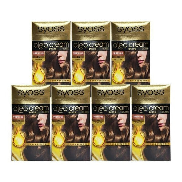 KATYALPHA Shopping iOS Oreo Gold Label New Hair Cover Dye 100g 2N SparklingBrown 7Pieces S