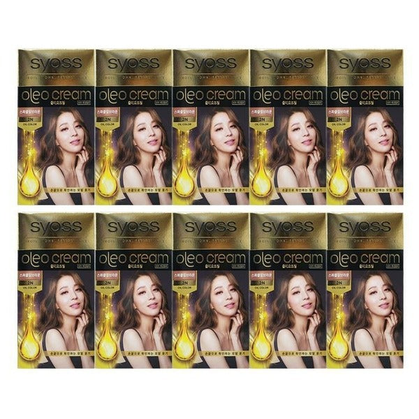 KatyAlpaShopping SiyoSys Oreo Gold Label NewHairCover Dye 100g 2N SparklingBrown 10pcs S