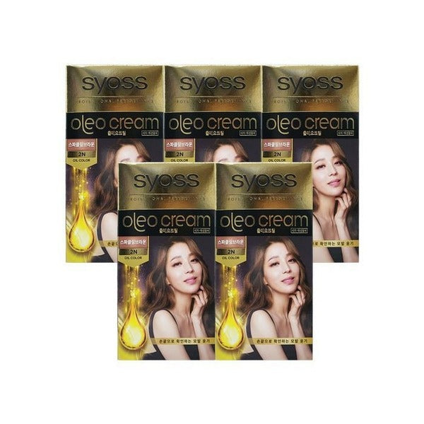 KatyAlphaShopping SiyoS Oreo Gold Label New Hair Cover Dye 100g 2N SparklingBrown 5 Pieces