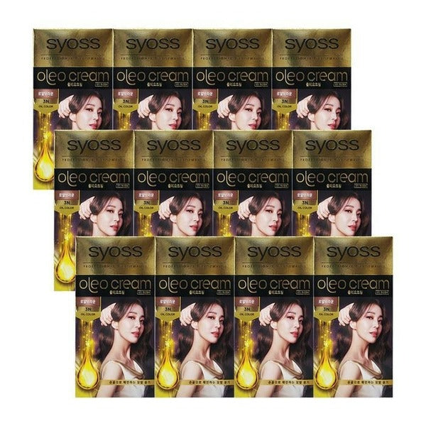 KatyAlphaShopping iOS Oléo Gold Label New Hair Cover Dye [Royal Brown- 3N] 12pcs Ss