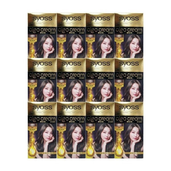 KatieAlphashop Cyios Oléo Gold Label New Hair Cover Dye [3A Noble Ash] 12 pcs Ss