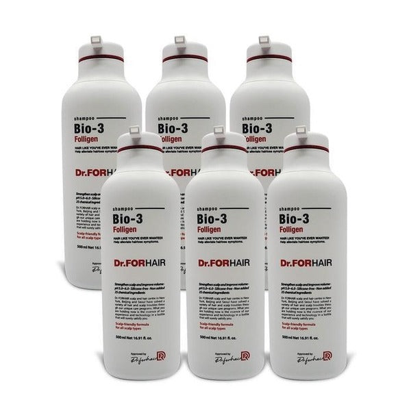 KTR Alpha Shopping Doctor For Hair Bio3 Polygen Anti-Hair Loss Shampoo 500ml 6 pcs Ss