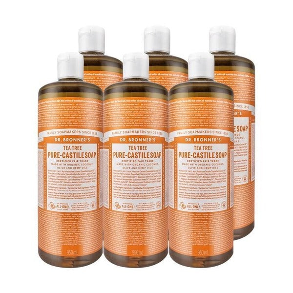 KATYALPHA SHOPPING Dr.BRONNER'S TITRI PURE CASTILE SOAP Wood Fragrance 950ml ALL-IN-ONE BODY WASH 6p