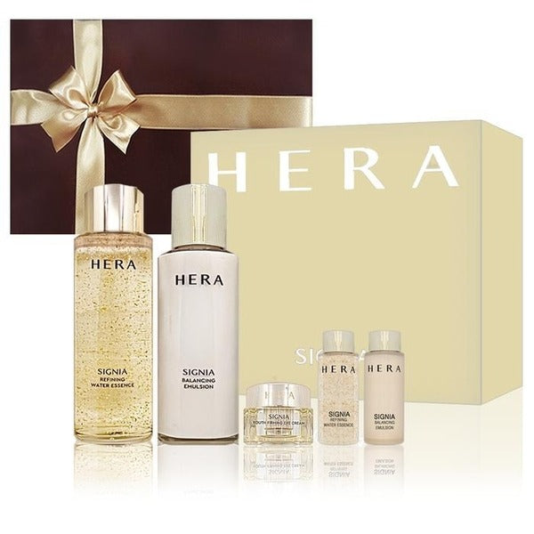 KatieAlpaShopping Hera Signia Essential Gift 2-piece Set (Water/Emulsion) (Ribbon Packaging + Shoppi