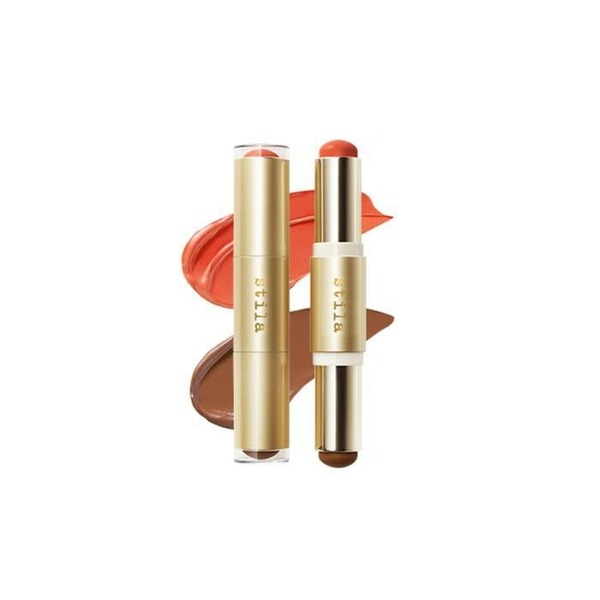 KatyAlphashopping Stila Stila Blush and Bronze Hydro Blur Chip Chk Duo (Papaya / Tan) 9.46g