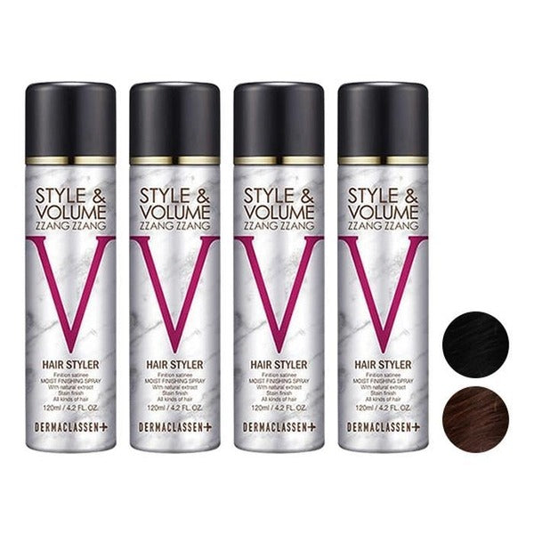KatyAlphaShopping Dermaclass Style&Volume JjjangJjjang Black Hair Serum 120ml x2 + Natural Brown
