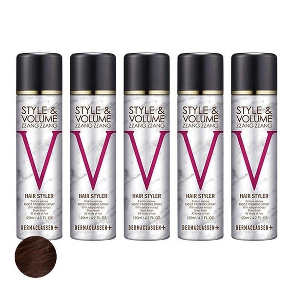 KATY ALPHASHOP DERMACLASSEN STYLNE VOLUME SHAPE BLACK CAFE SUPPLE SPRE NATURAL TAN 120ml x5