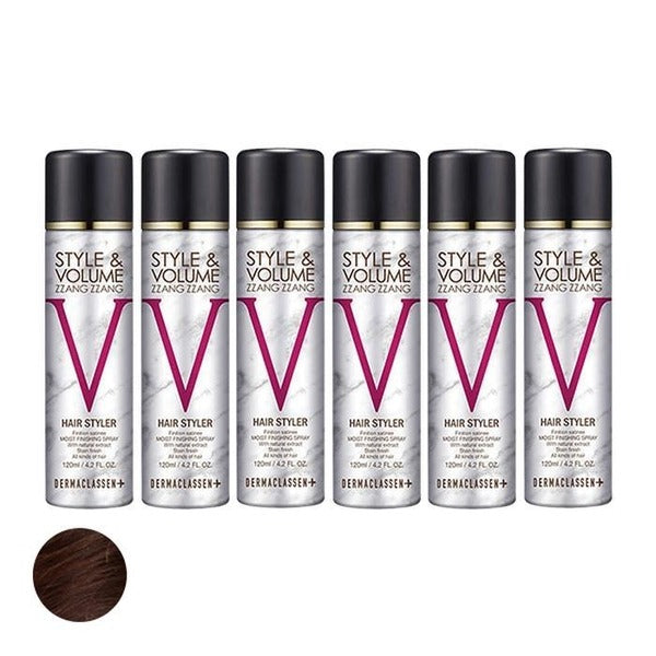 KatieAlphaShopping Dermaclass Style&Volume Jjangjjang Black Hair Serum Ray Natural Tone 120ml x6