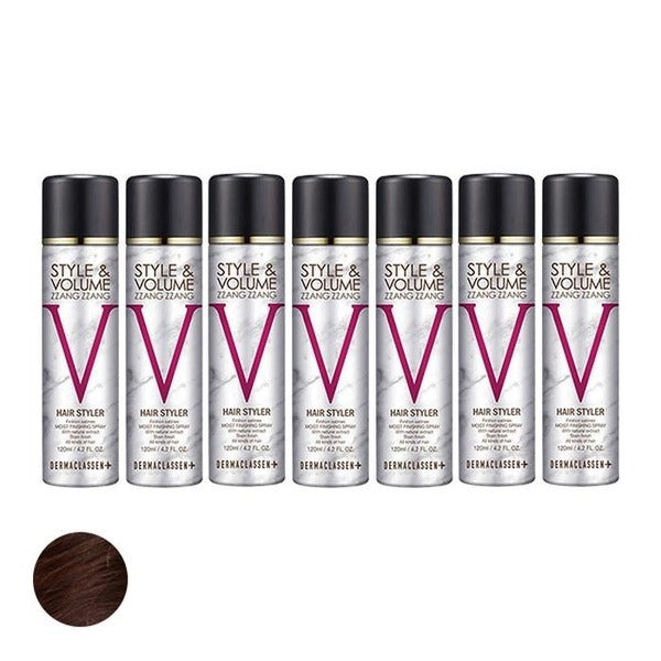 Katy Alpha Shopping Dermaclase Style&Volume Jjjangjjang Black Hair Serum Ray Natural Tan 120ml x7