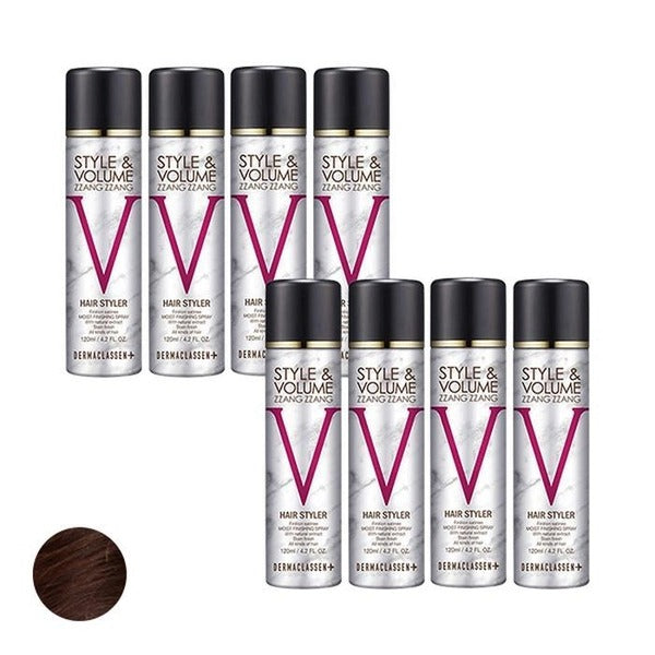 KatieAlphaShopping Dermaclsen Style&Volume JjangJjang Black Hair Serum Natural Brown 120ml x8