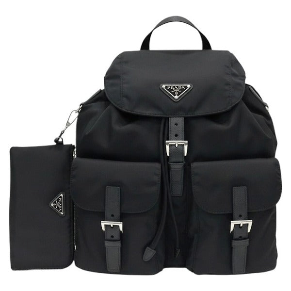 Double U Shopping Prada Saffiano Nylon Triangular Logo Women's Backpack 1BZ811 RV44 F000224177464716