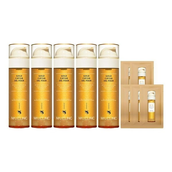 KTL AlphaShow Home Shopping Same Max Clinic Oil Foam Cleanser Gold Caviar Large Size 110g 5+5 Sample