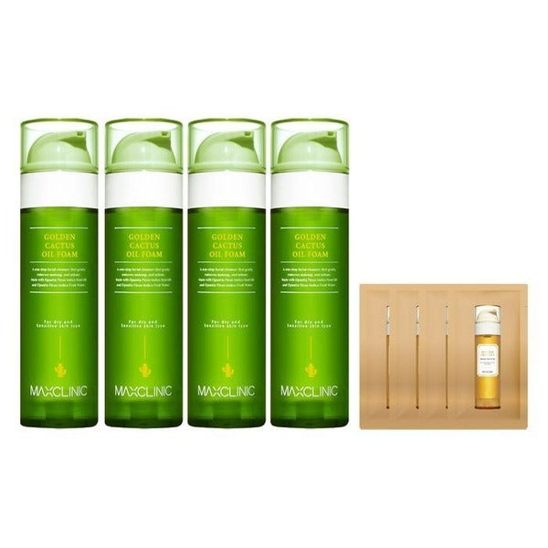 KatyAlphaShop MaxClinic Oil Foam Cleanser Golden Cactus 110g 4+4 Samples