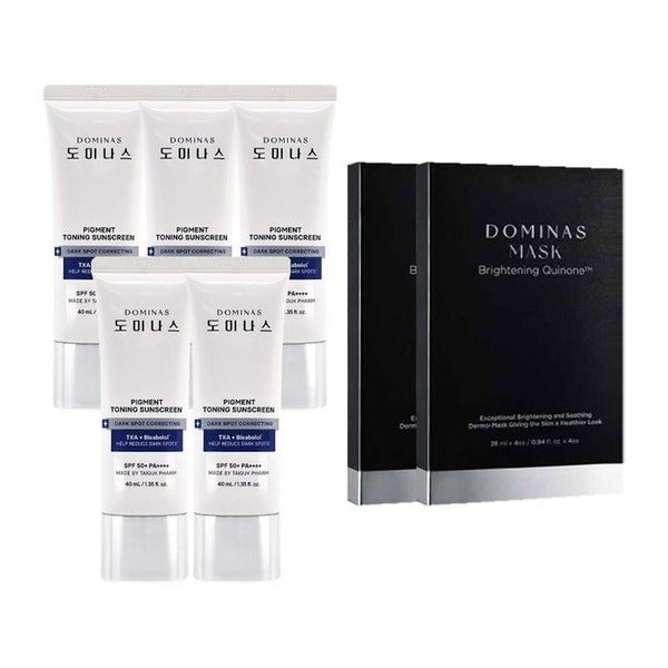 KTR Alpha Shopping 50009450-Dominas G Mi-care Tone-up Tranexamic Acid Sun Cream 40ml 5pcs+Mask Pack 