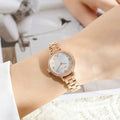 KatyAlphaShopping MiniGold Women's Circle Round Cubic Slim MetalBand WristWatch