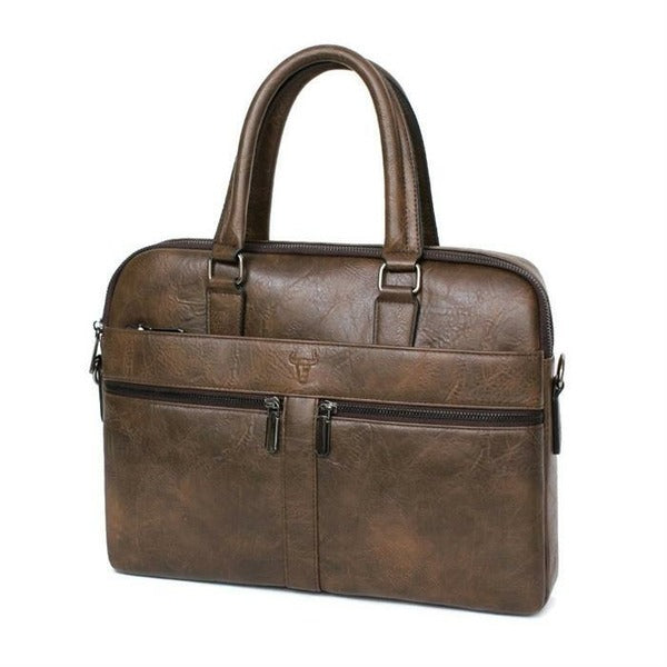 KTR Alpha Shopping Raily Rly Brown Modern Men's Briefcase Basic Design