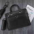 KTRAlphaShopping [Riley] Rly Modern Briefcase Leather Crossbody Laptop Bag