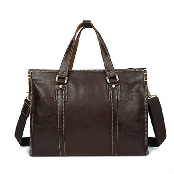 CT Alpha Shopping [Riley] Rly Men's Satchel Bag Document Briefcase Dark Brown