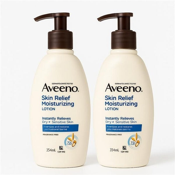 KtalphaShop Wellbeing Warehouse Avino Hydrating Body Lotion Skin Relief No Fragrance 354ml x 2