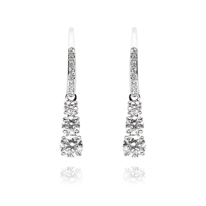 Swarovski 5416155 Stilla Attract Hoop Drop Earrings