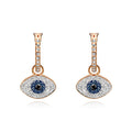 Swarovski 5425857 Symbolica Evil Eye Hoop Drop Earrings