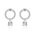Swarovski 5563278 Constella Hoop Drop Earrings