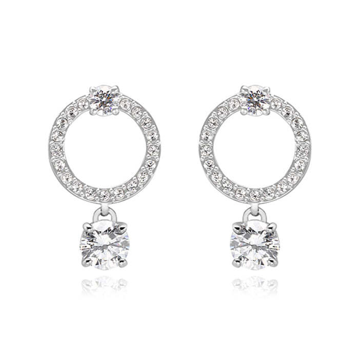 Swarovski 5563278 Constella Hoop Drop Earrings