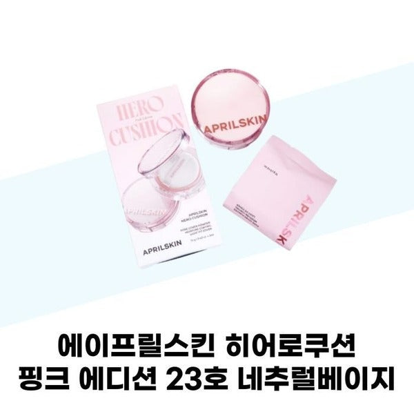 KATYALPHASHOPPING APL Skin APL Skin Hero Cushion Pink Edition 23 Natural Beige Original+Refill