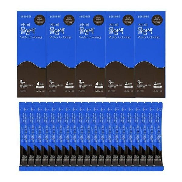 KATYALPHASHOPPING Seedbi Dye Season2 Premium New Hair Coverage Dye Solution Dark Brown 20 applicatio