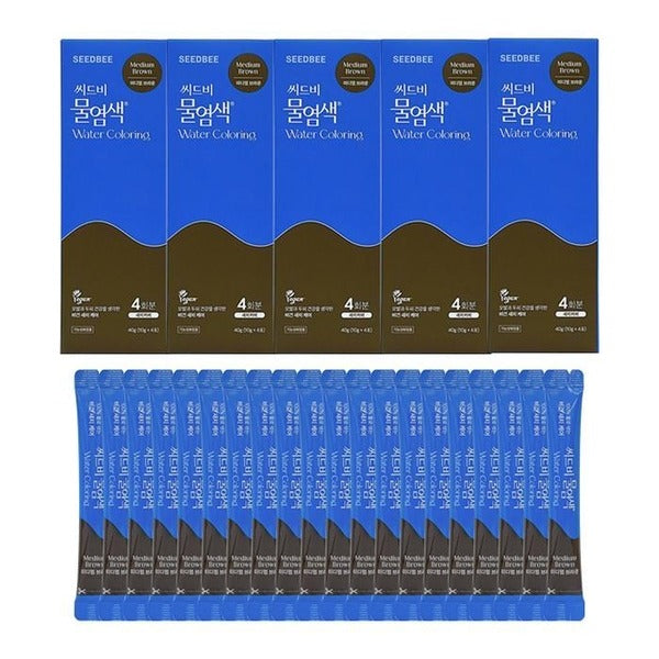 KatyAlphashopping Seedvi Dye Season2 Premium New Hair Cover Dye  Medium Brown 20 Applications