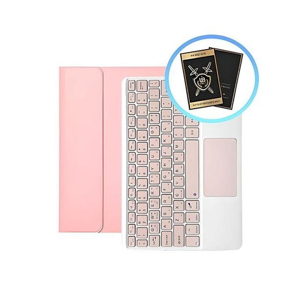 Katy Alpha Shopping Galaxy Tab S7/S8 Shared Touchpad Keyboard Case + 2pcs EM Shield Stickers