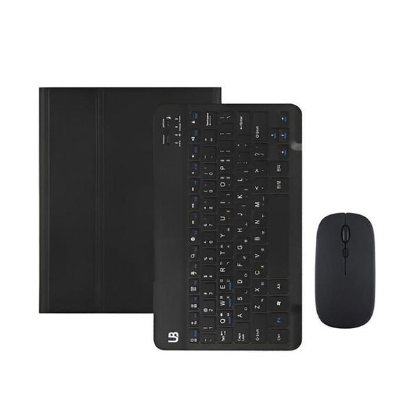 KatyAlphaShow Galaxy Tab S9/S9 FE/S10 FE Common Pencil Storage Keyboard Case + Charging Mouse Set