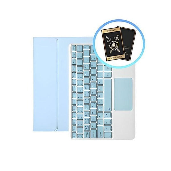 KatyAlphaShopping iPad Pro 12.9 5th Generation Touchpad Keyboard Case + EMF Shielding Stickers 2 pie