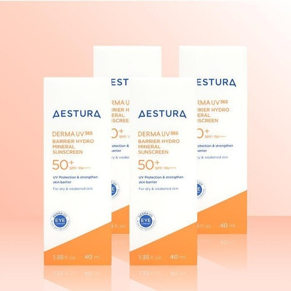 KatieAlpha Shopping Estra Derm V365 Barrier Moisturizer Sunscreen 40ml (SPF50+) x 4