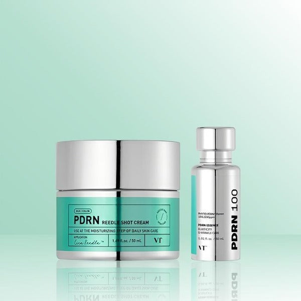 KTR Alpha Shopping [VT Cosmetic] VT Cosmetic VT PDRN Gift Set Reedle Shot Cream (50ml) + Essence 100
