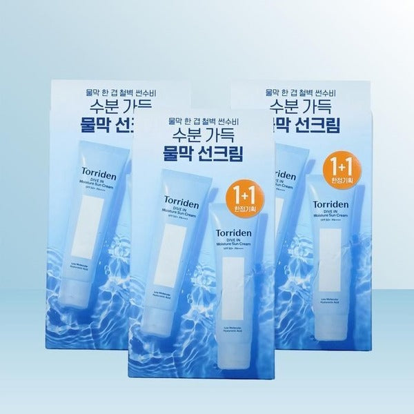 KatyAlphaShopping Torrdain Divein Waterry Moisture Suncream 60ml (2 pcs) x 3 /