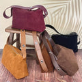KatyAlphaShow FC625 Women Leather Suede Shoulder Bag